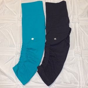 2PAIRS of “In the flow” Lululemon crops!